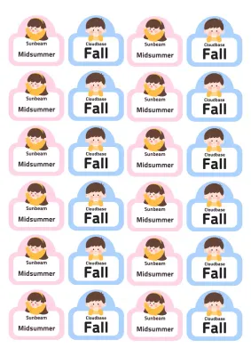 Frasa stiker bayi merah muda