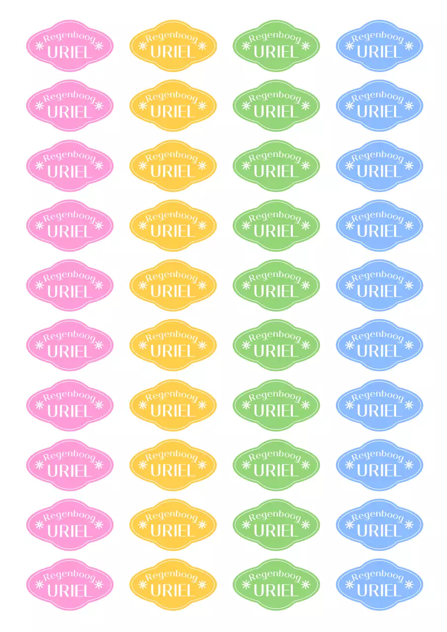 Fluorescerende eenvoudige stickerzin