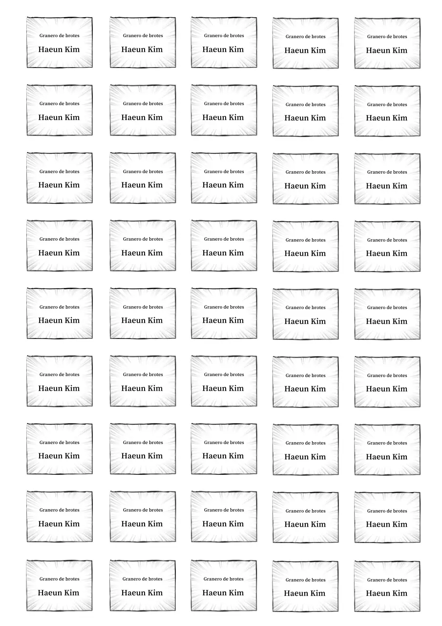 Texto básico de la pegatina en blanco y negro