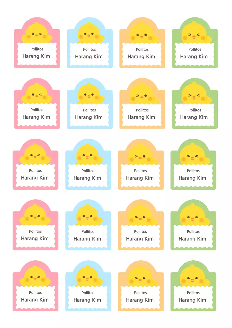 Frase de pegatina de bebé amarilla