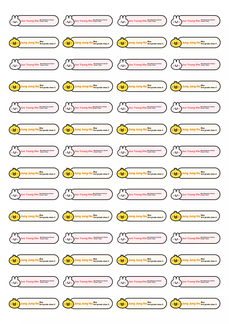 Frasa stiker bayi oranye