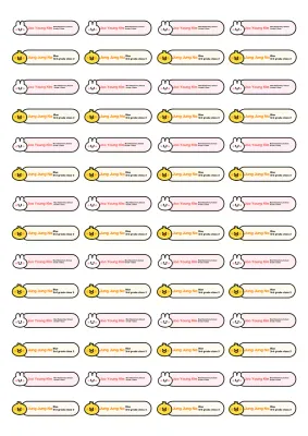 Frasa stiker bayi oranye