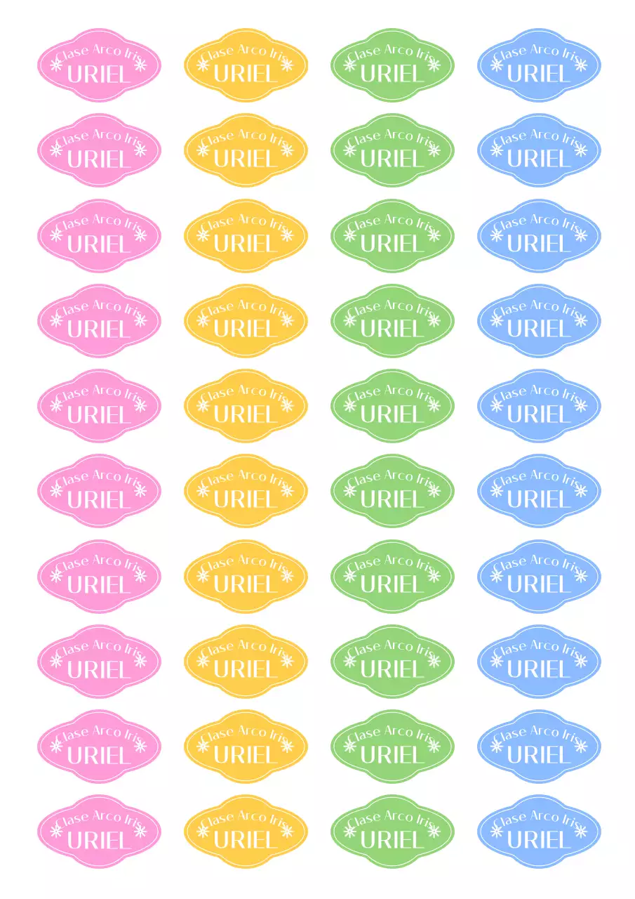 Frase adhesiva fluorescente simple