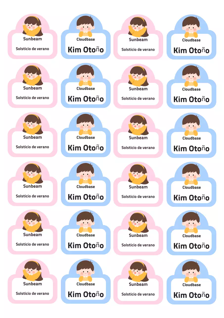 Frase de pegatina de bebé rosa