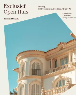 Beige Eenvoudige Vastgoedmarketing