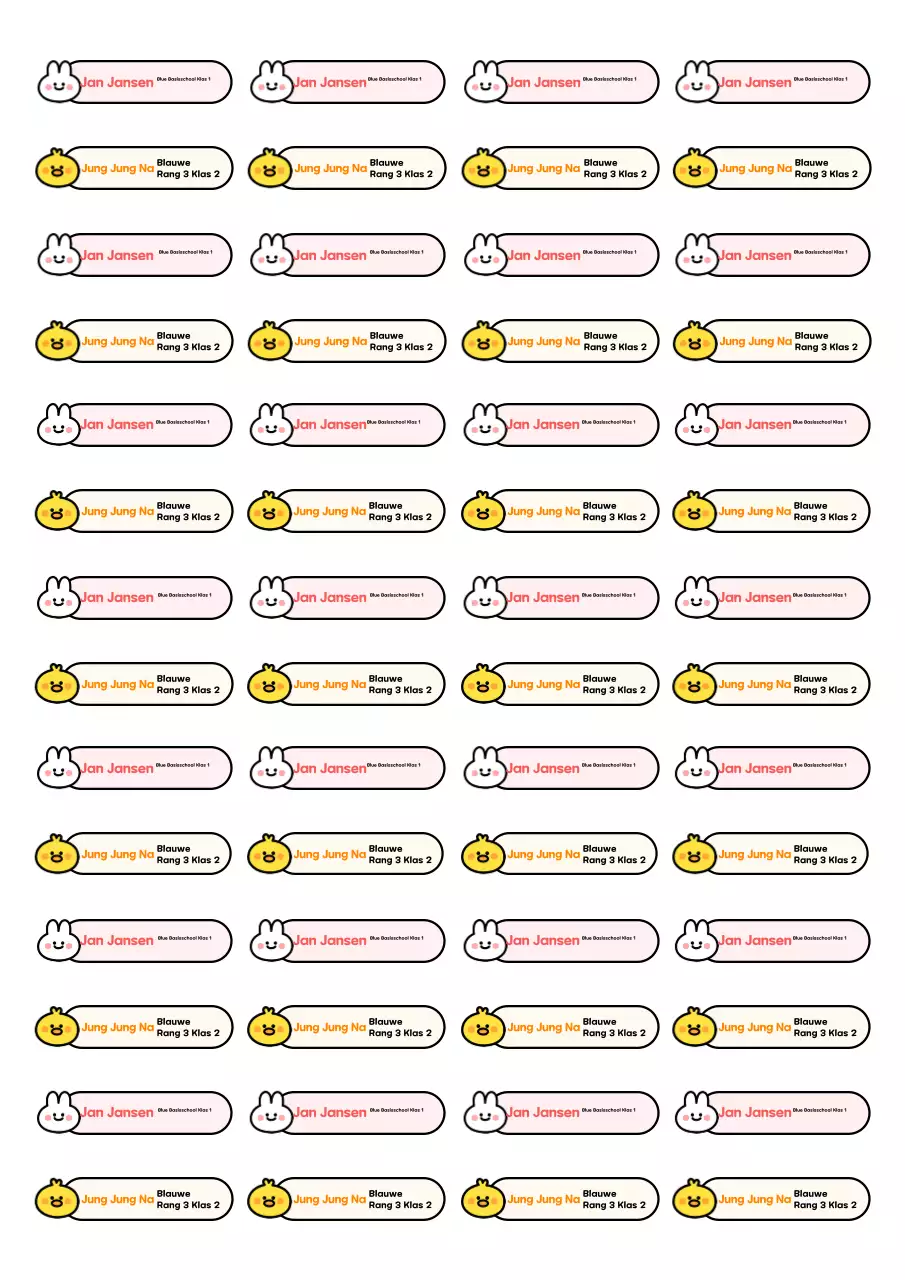 Oranje babysticker met tekst