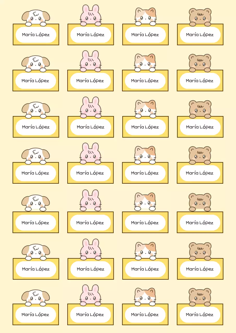 Frase de pegatina de bebé beige