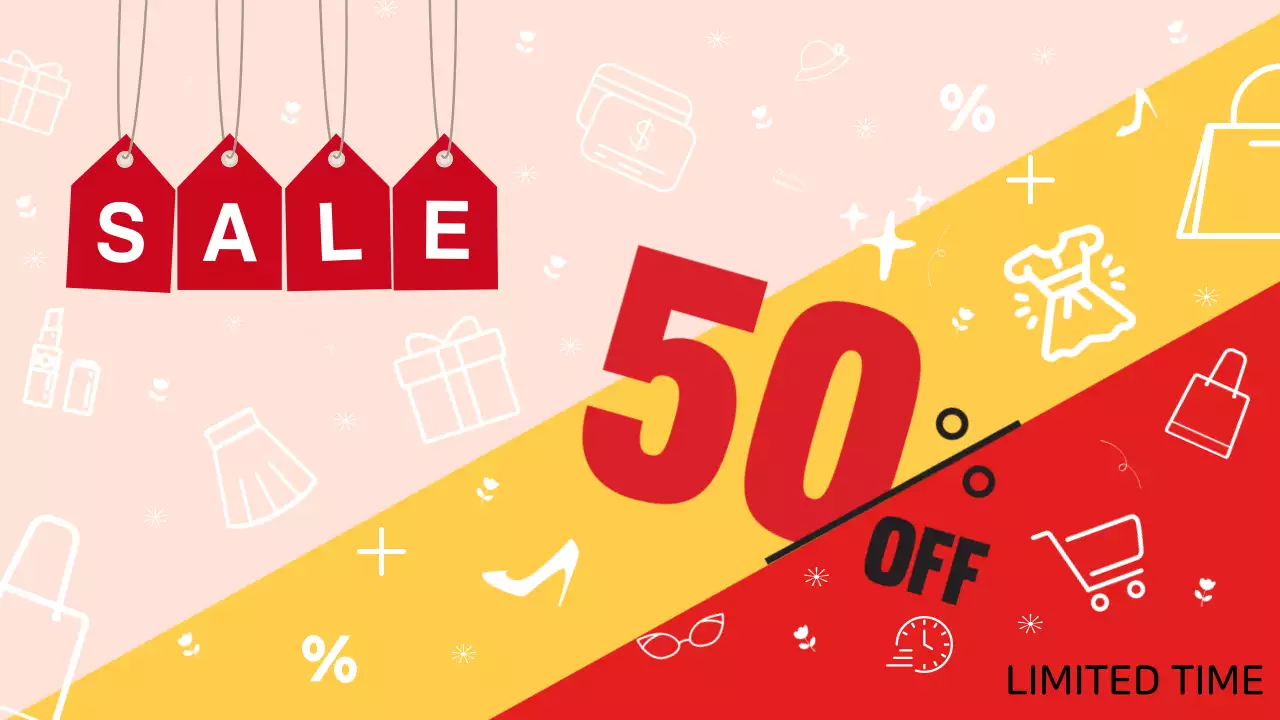 빨강 팝 세일 이벤트