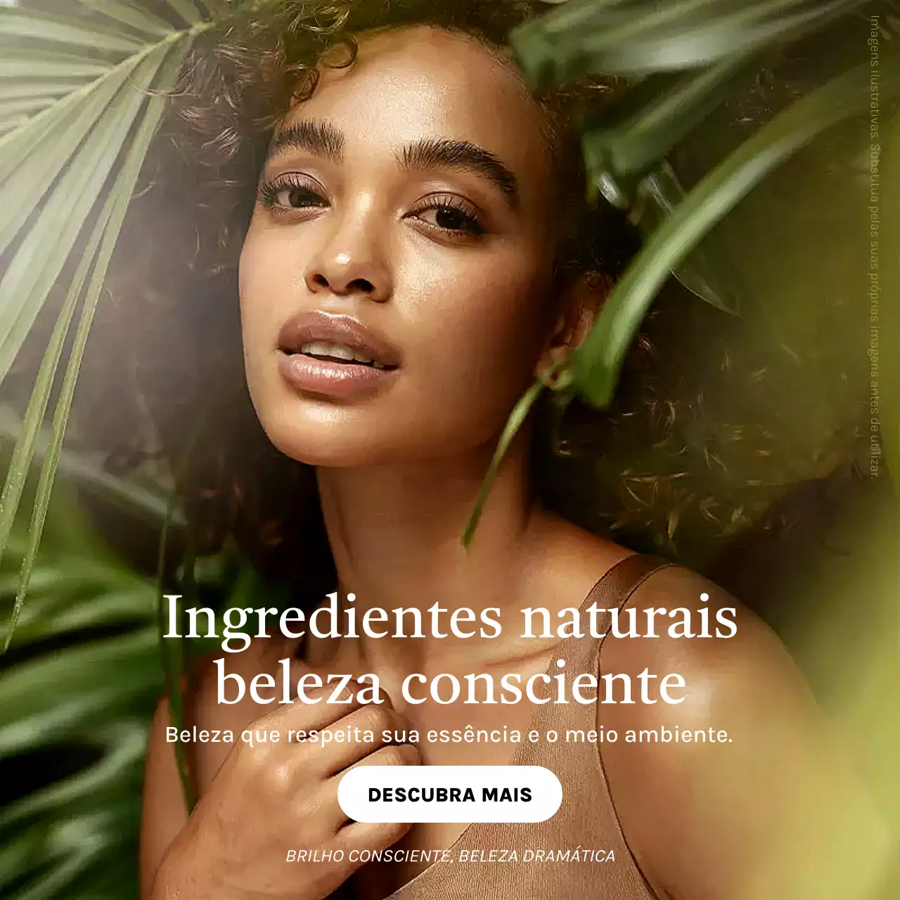 Publicação de beleza natural verde no Instagram
