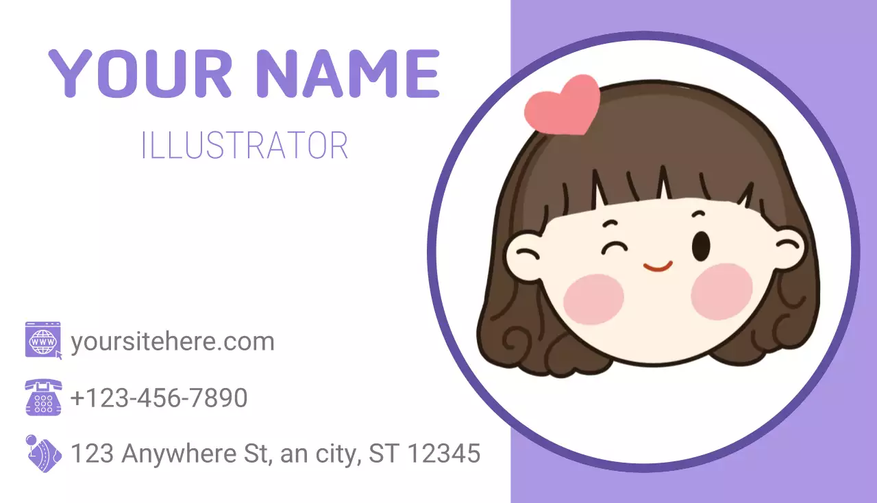 연보라 아기자기한 캐릭터 스티커