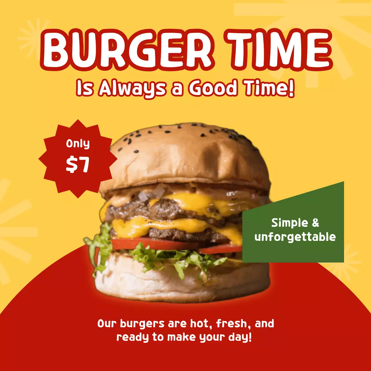 노랑 팝 음식 광고