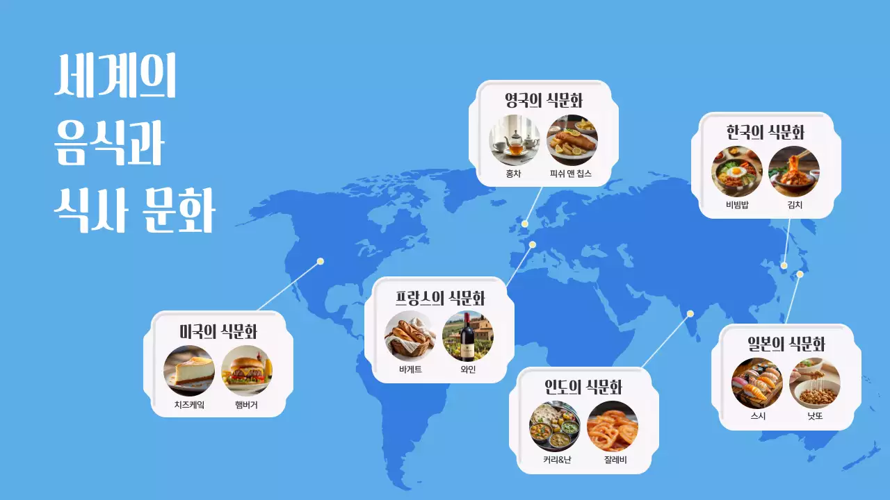 하늘색 모던 여행 광고