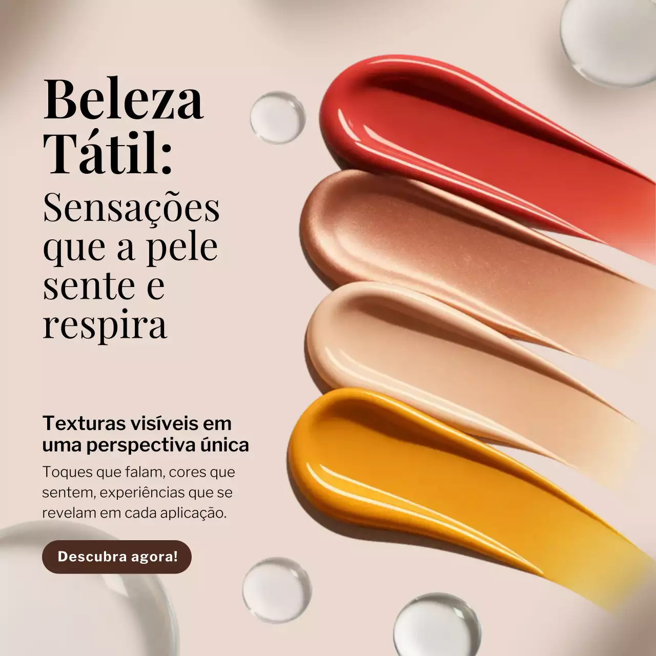 Postagem de promoção de beleza moderna bege no Instagram