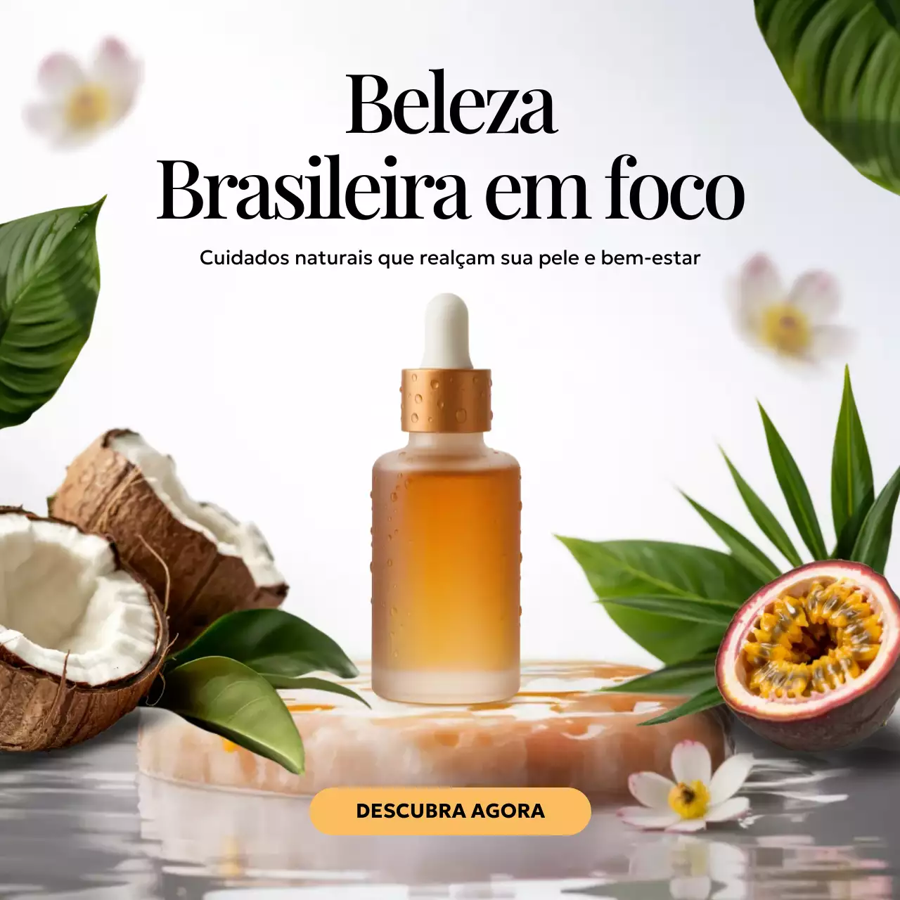Postagem promocional do Instagram da Orange Botanical Skincare