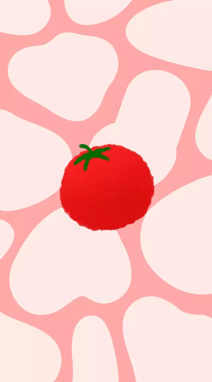 빨강 팝아트 토마토