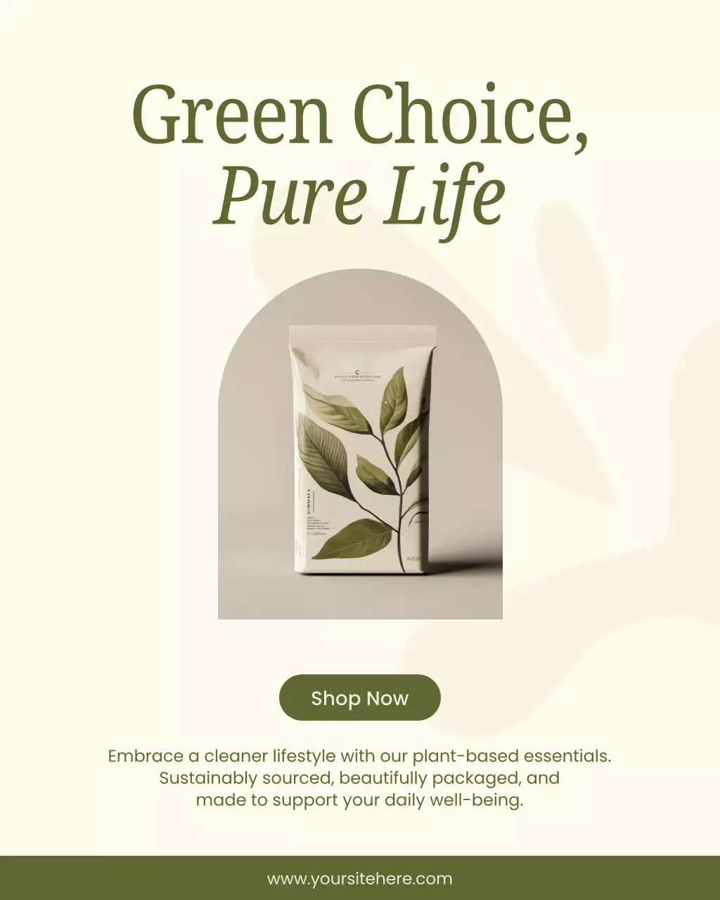 Green Minimal Lifestyle Promotion Instagram Post