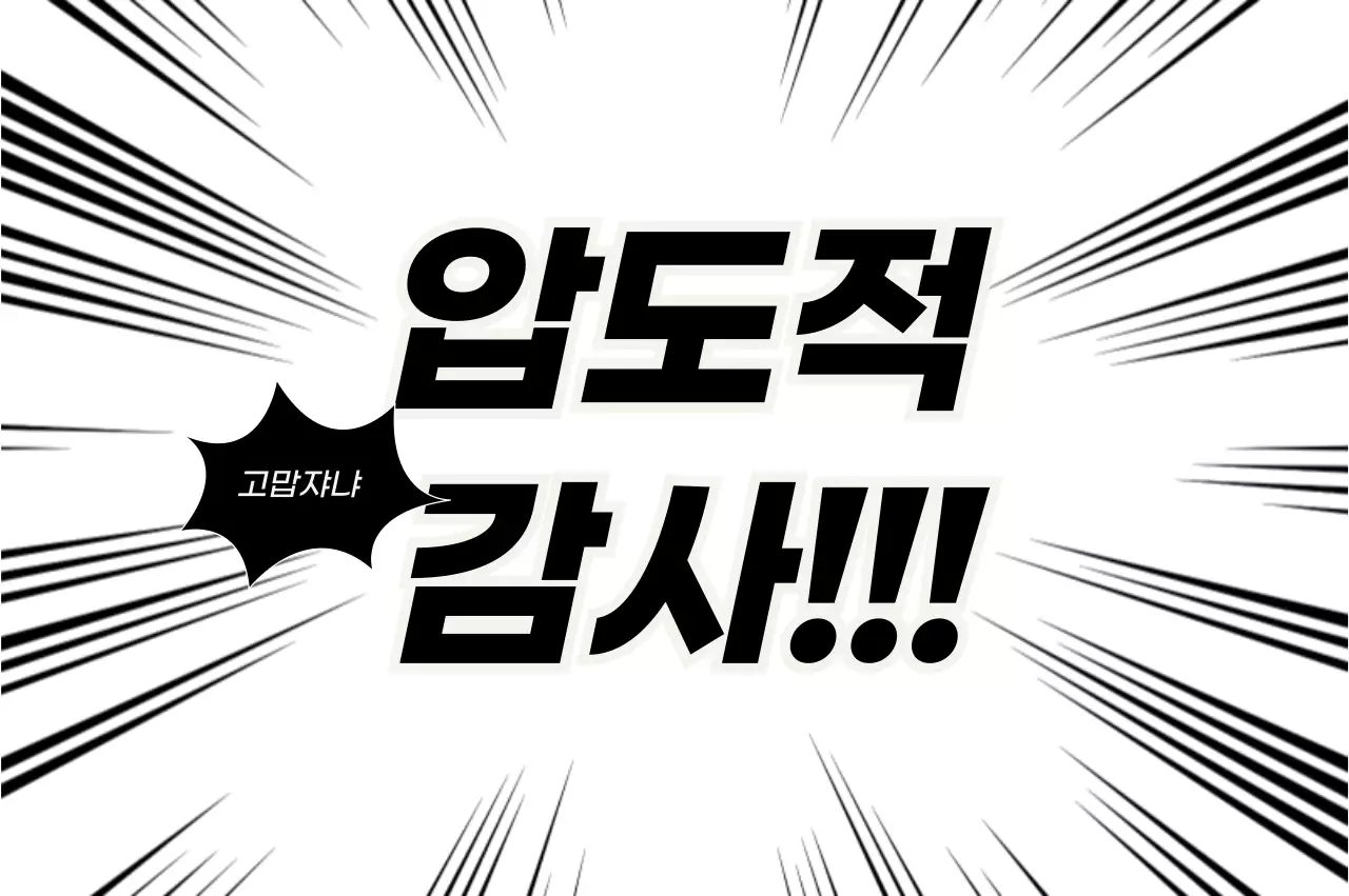 흑백 병맛 감사 패러디