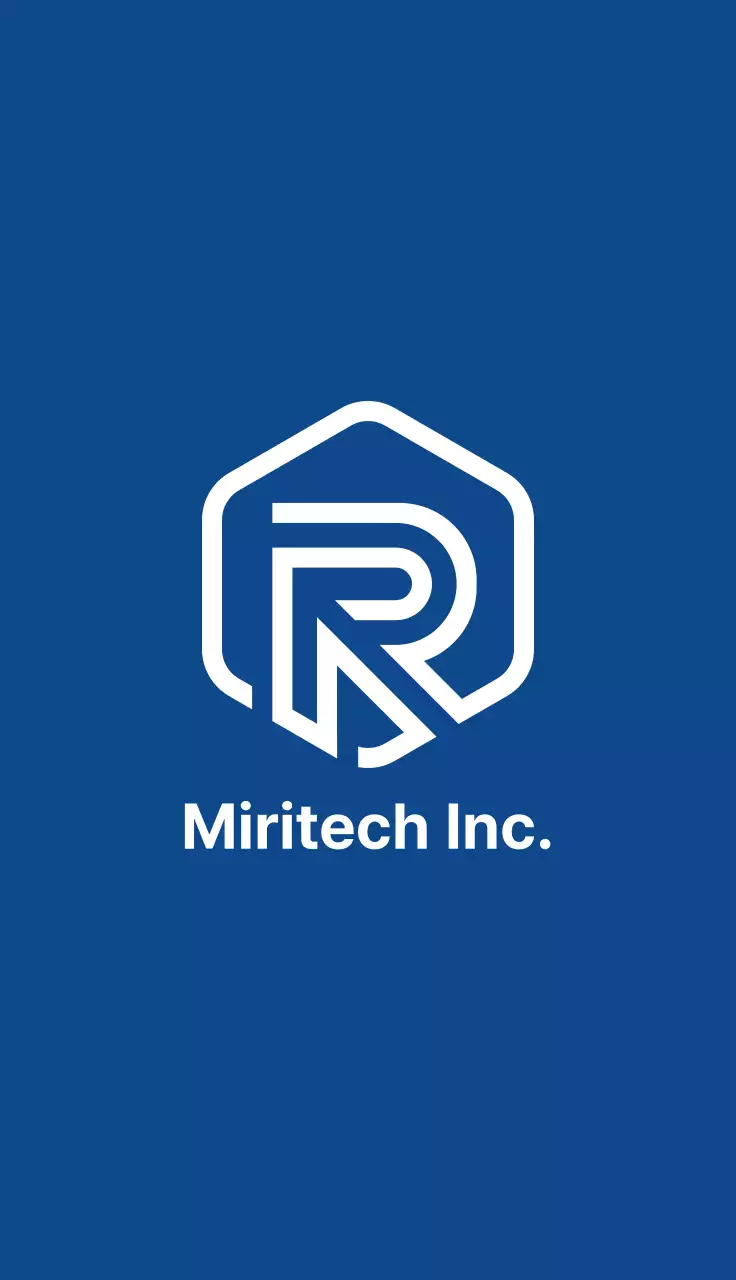 青 モダン シンプルポイントロゴ