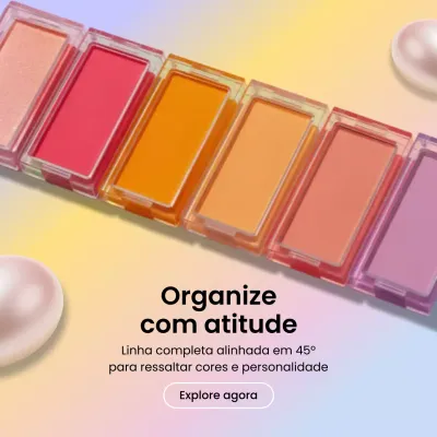 Publicidade de maquiagem da moda arco-íris no Instagram