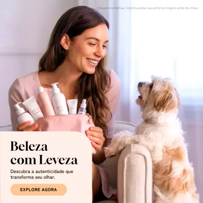 Publicação de anúncio de beleza moderna rosa no Instagram