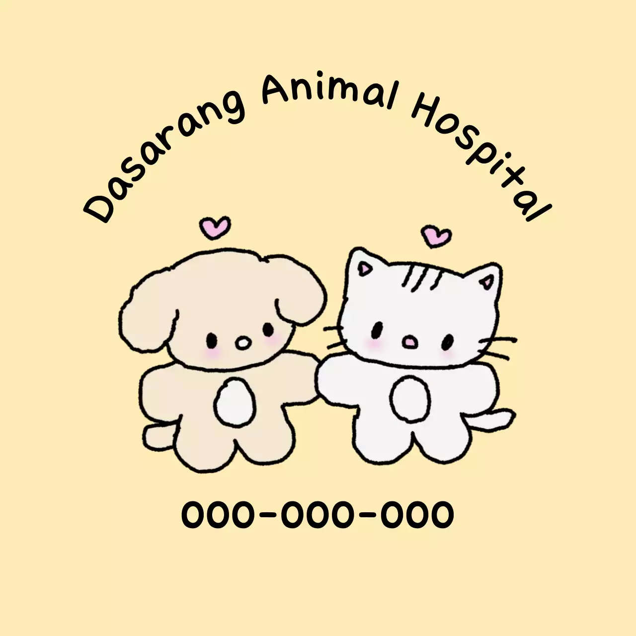 Beige Baby Animal Hospital Promotion