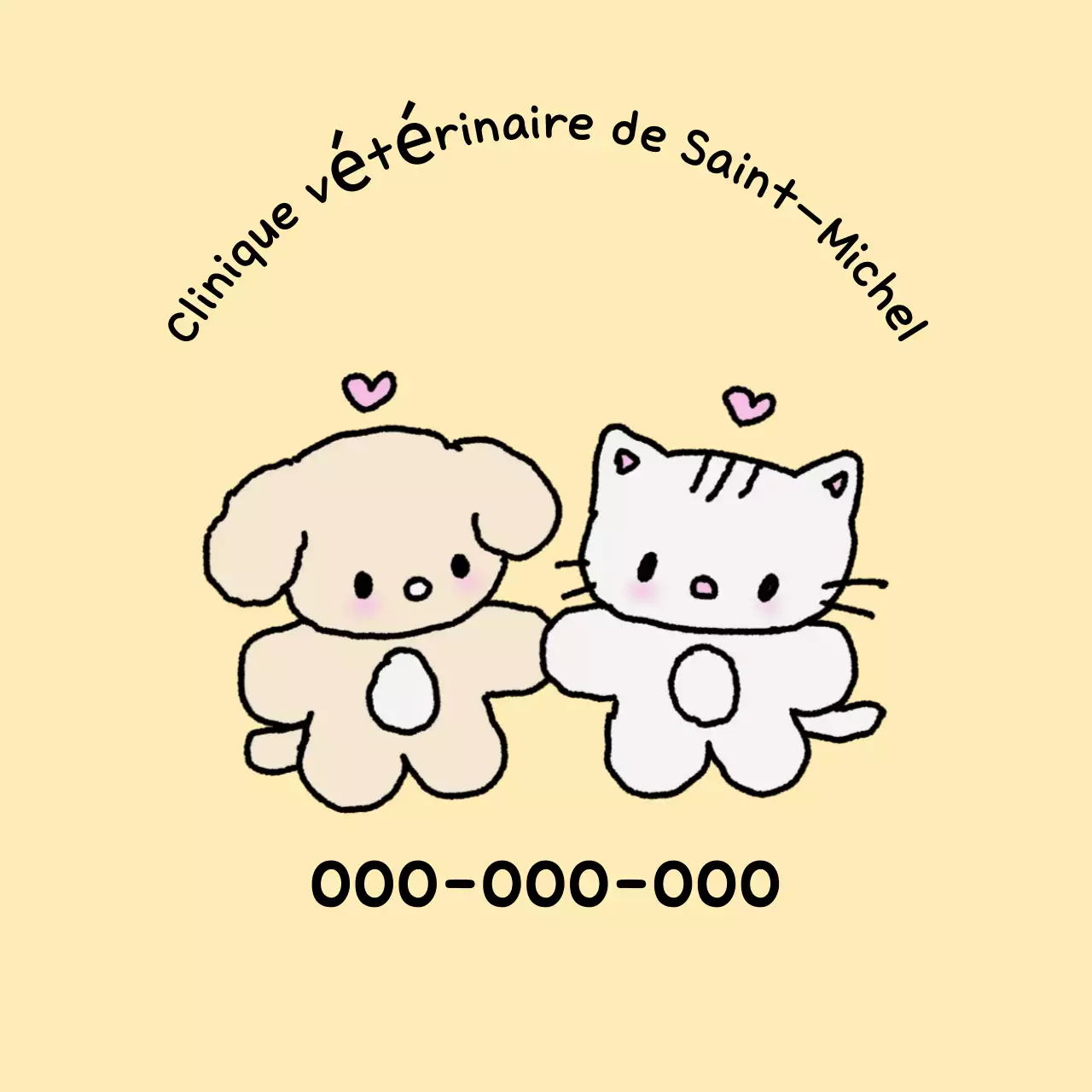 Promotion de l'hôpital pour bébés animaux Beige