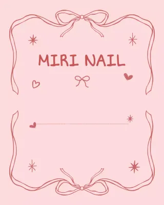 Pink Simple Nail Shop-Leitfaden