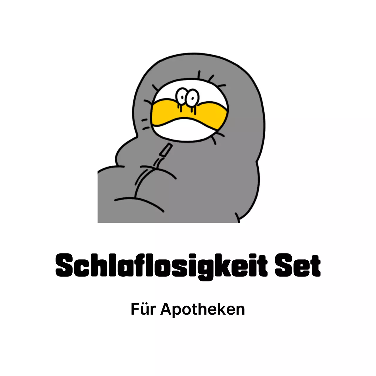 Graues Flaschencharakter-Mem