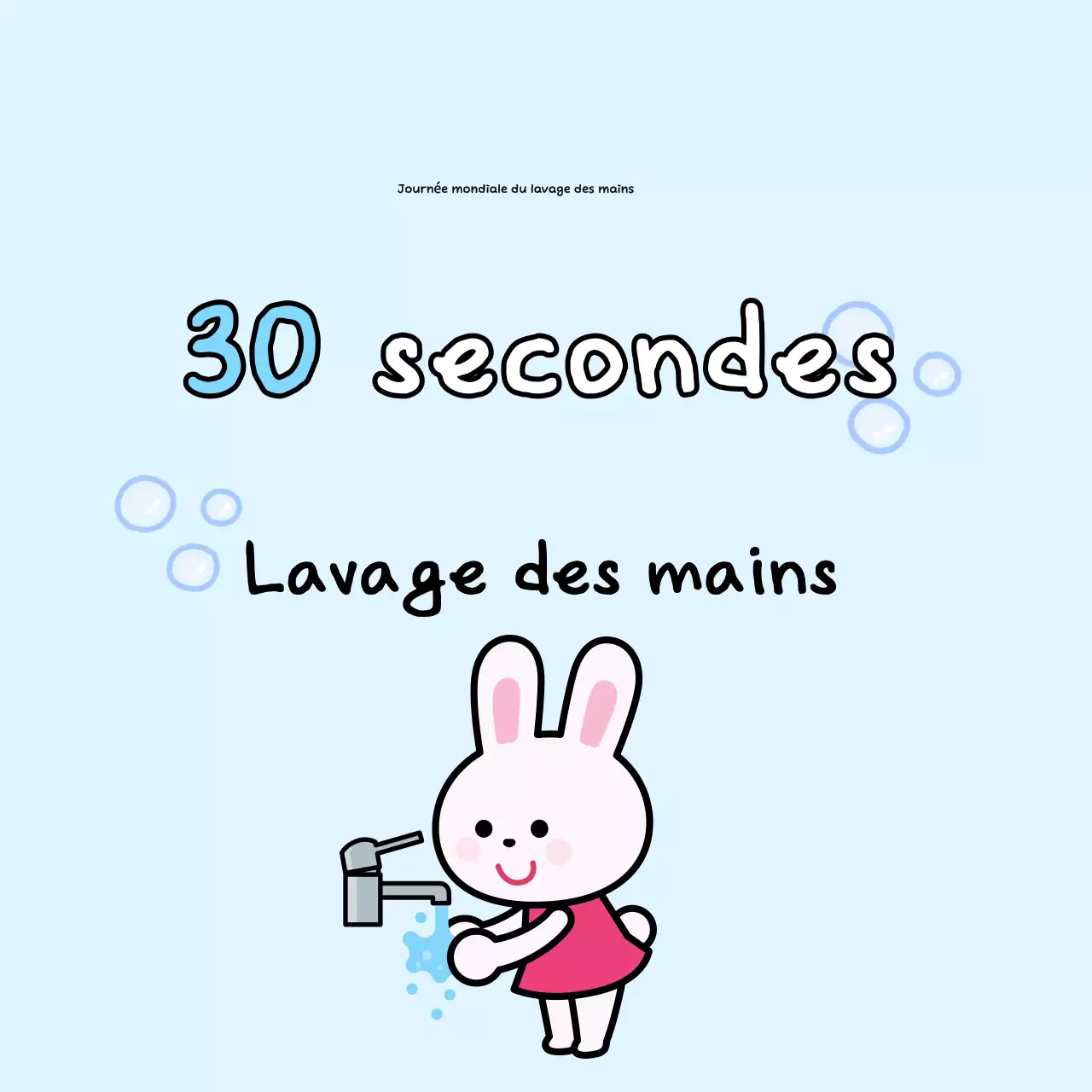 Campagne d'hygiène pour bébés Sky Blue