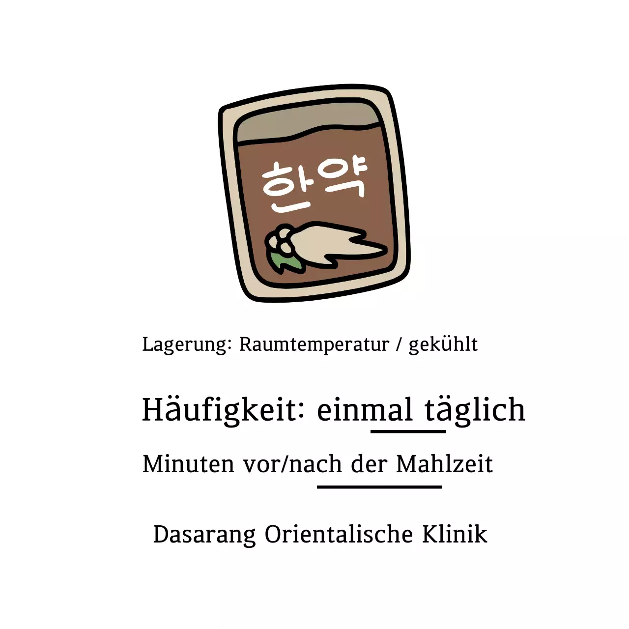 Grüne, einfache Gesundheitspflegemethode