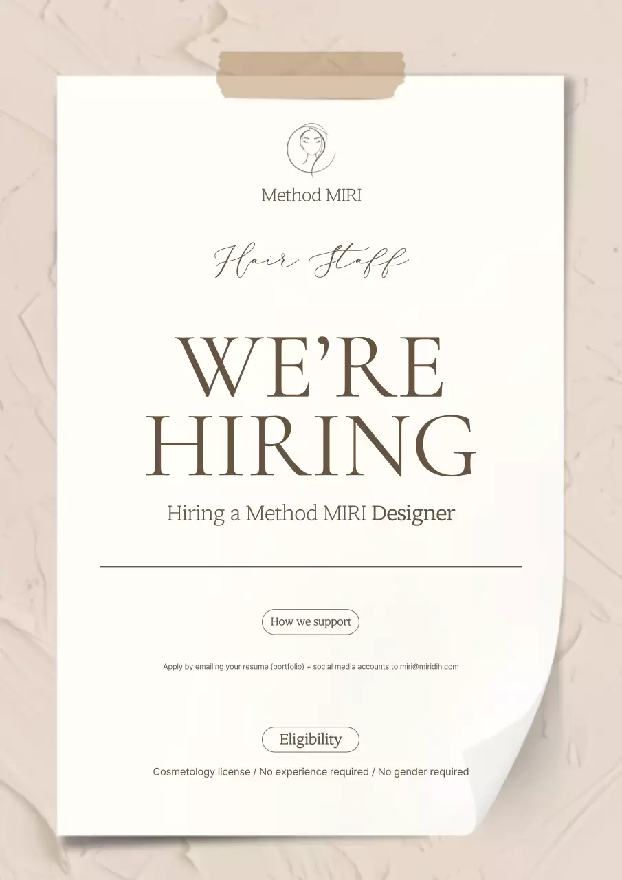 Beige Simple Rekrutmen Rekrutmen