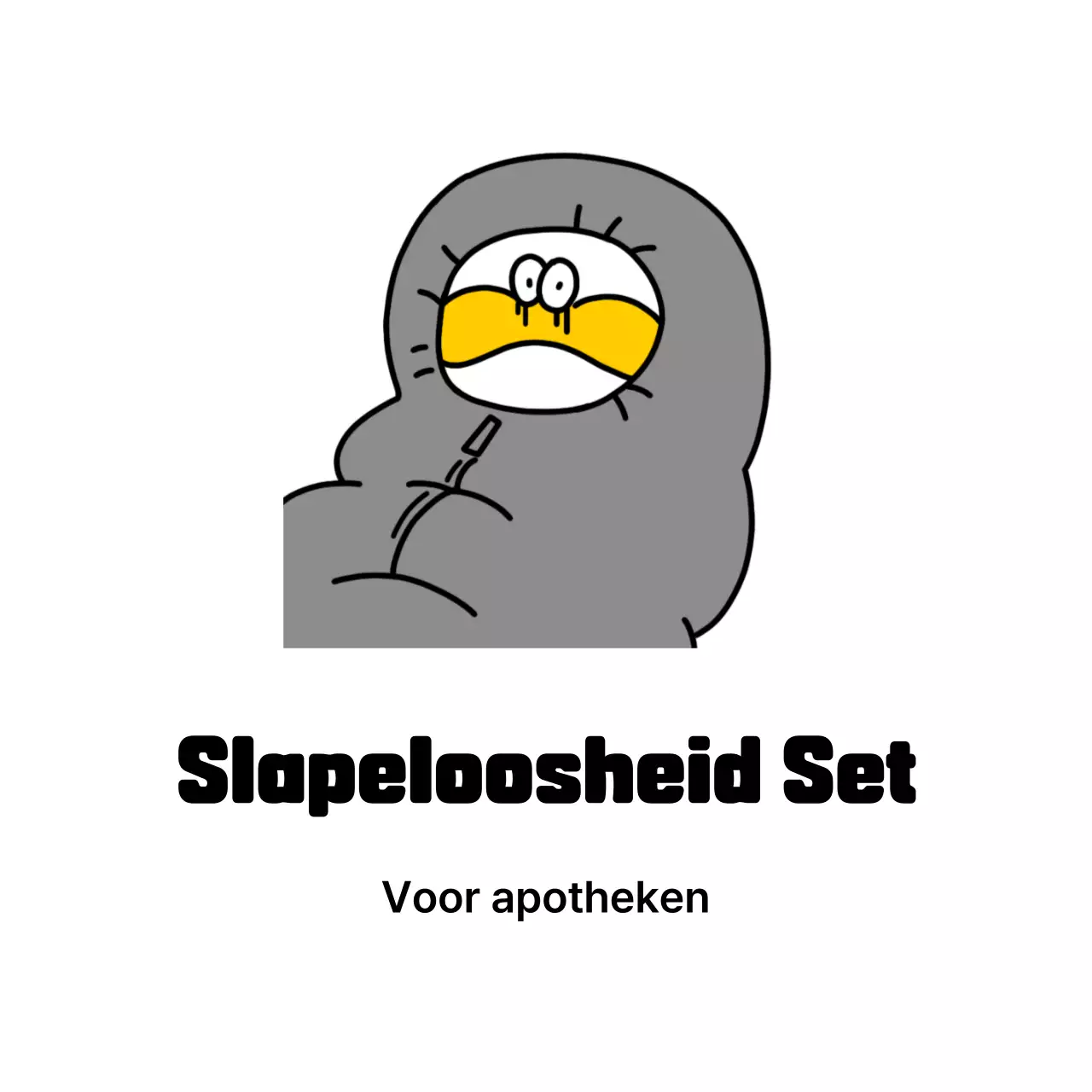 Meme van een grijs flespersonage