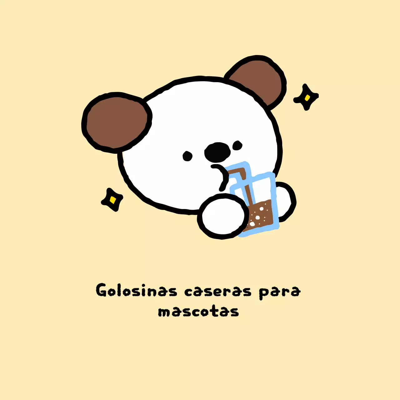 Promoción de golosinas beige para mascotas