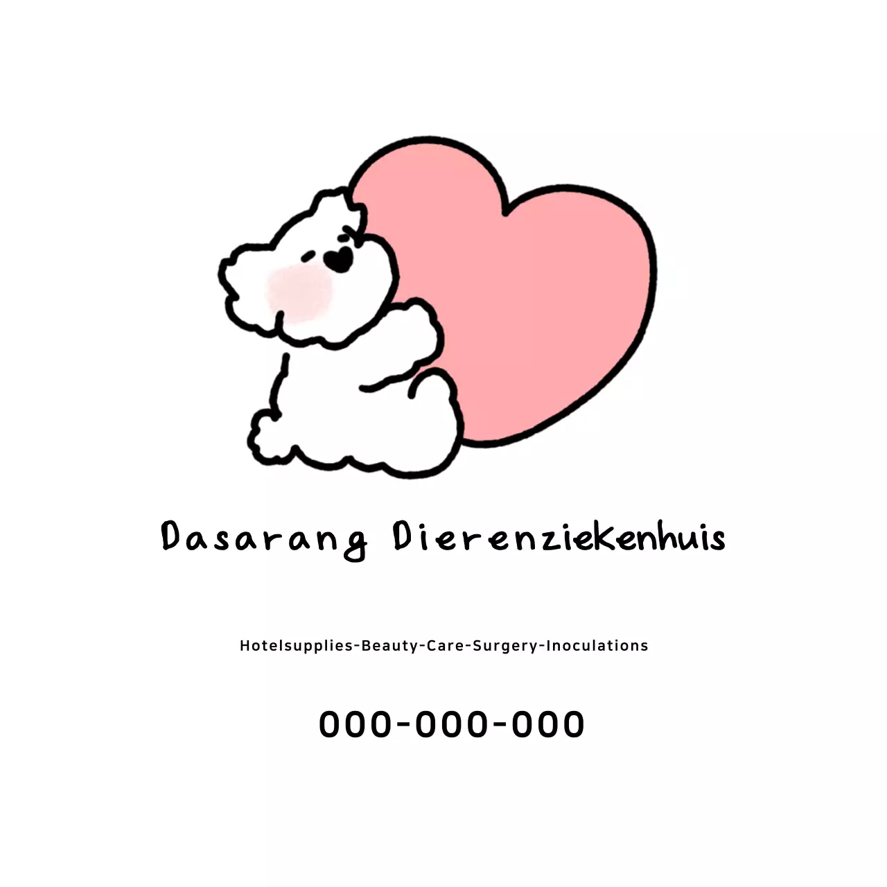 Advertentie voor het Roze Babydierenziekenhuis