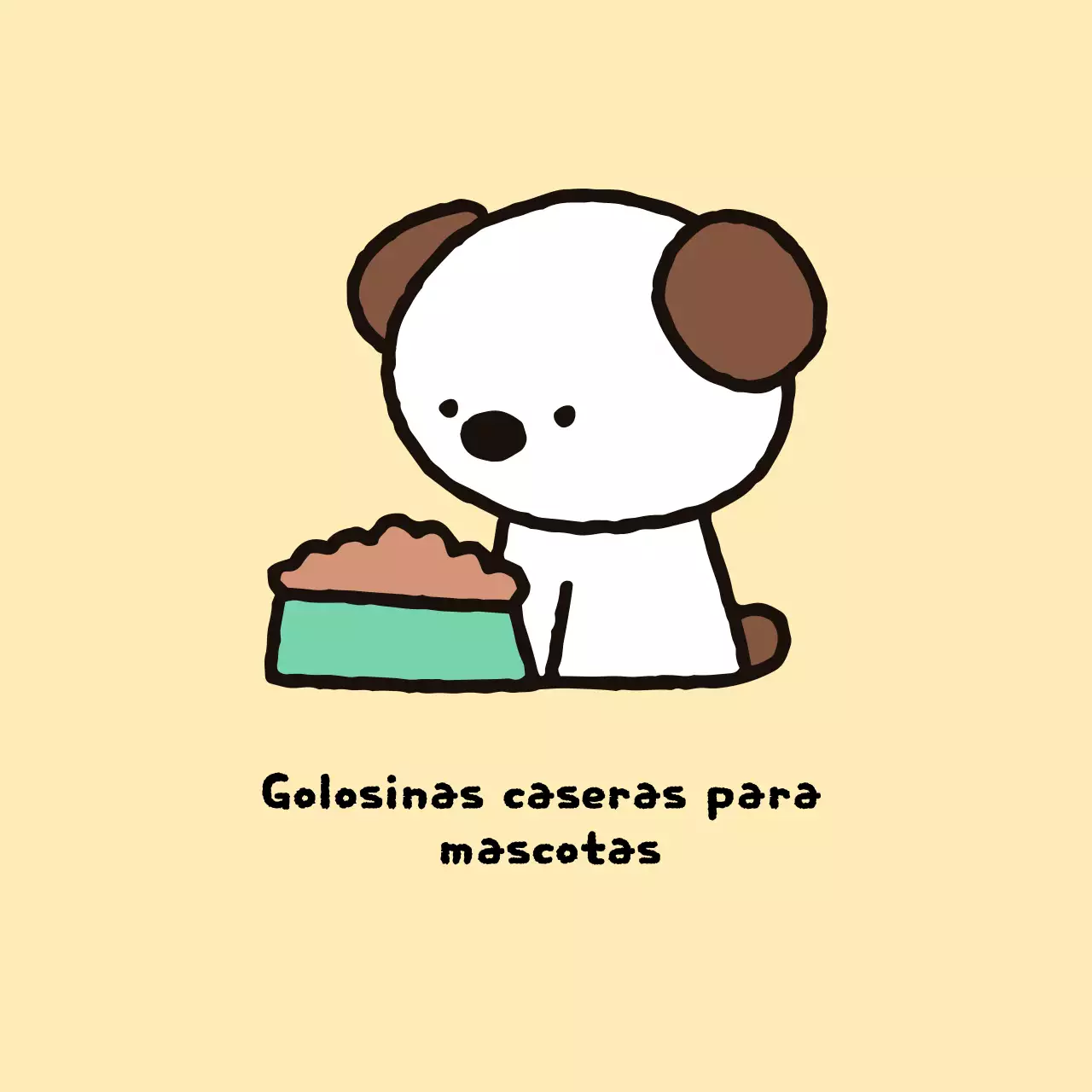 Promoción de golosinas beige para mascotas
