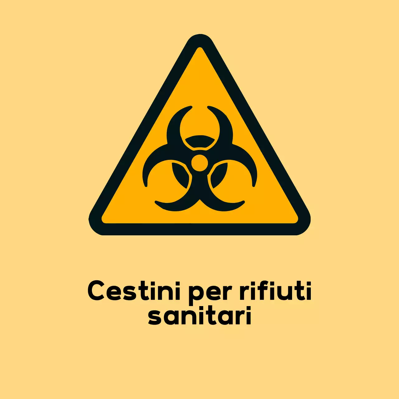 Linee guida di sicurezza semplici gialle