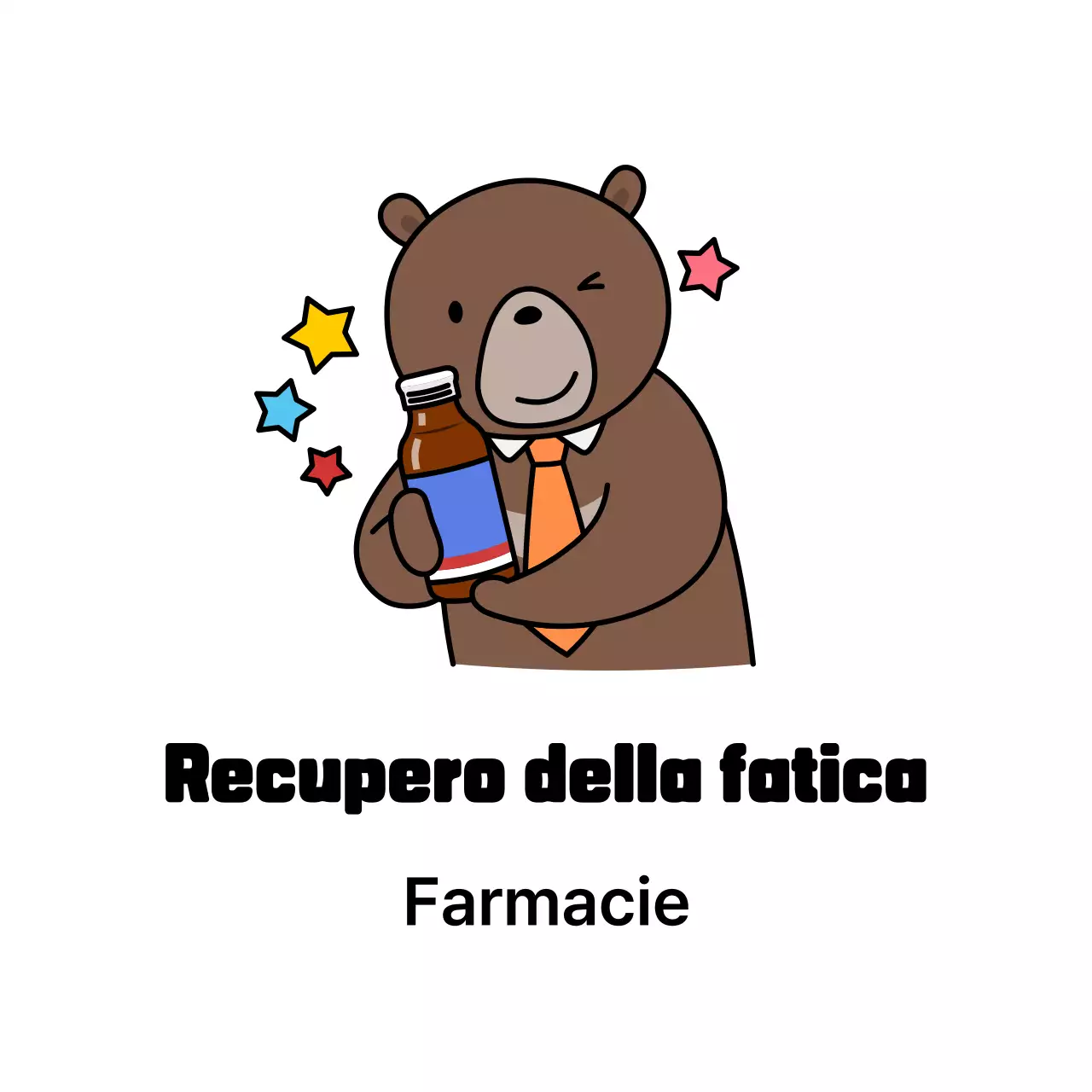 Pubblicità carina sulla salute marrone