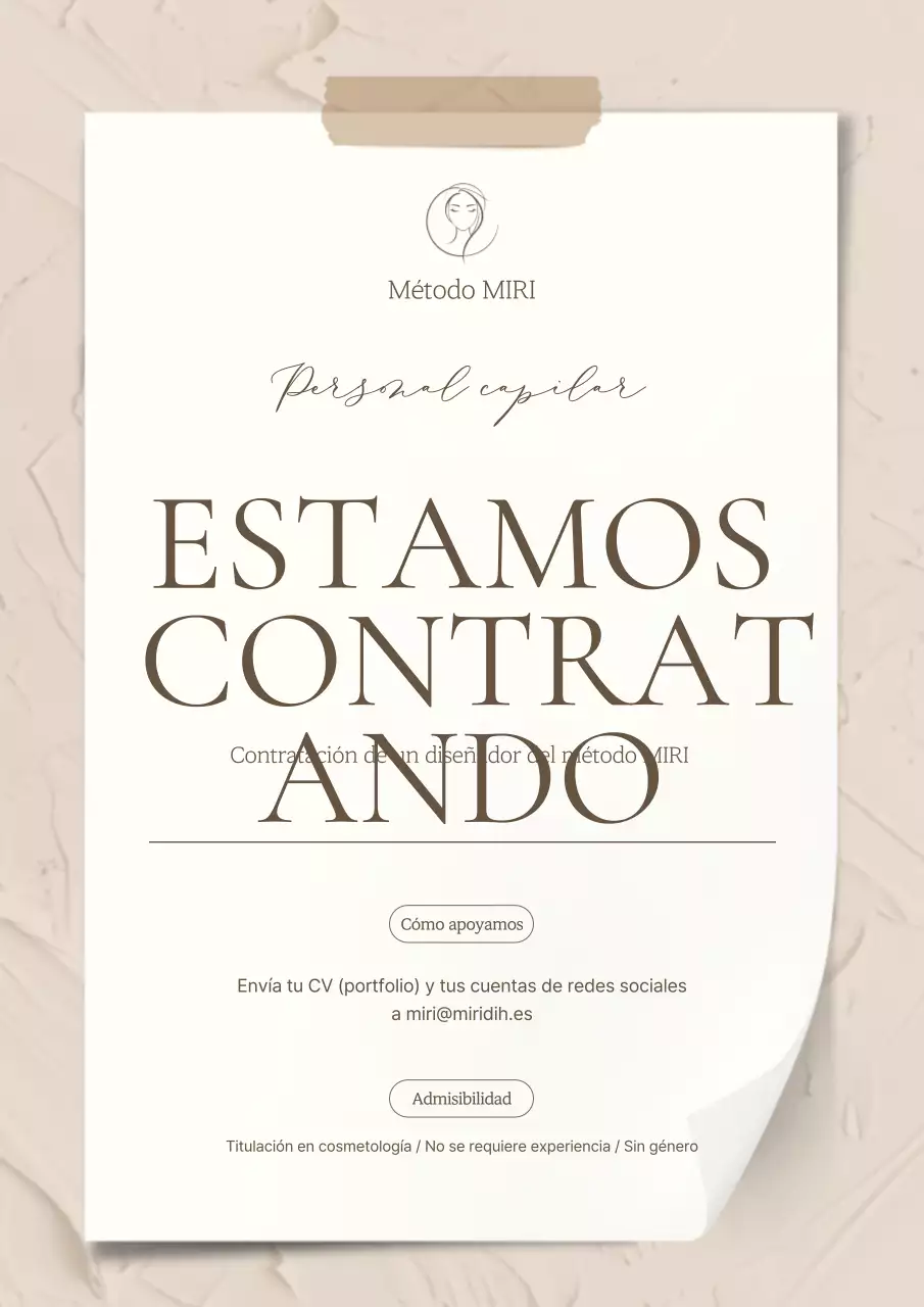 Reclutamiento Beige Simple Reclutamiento