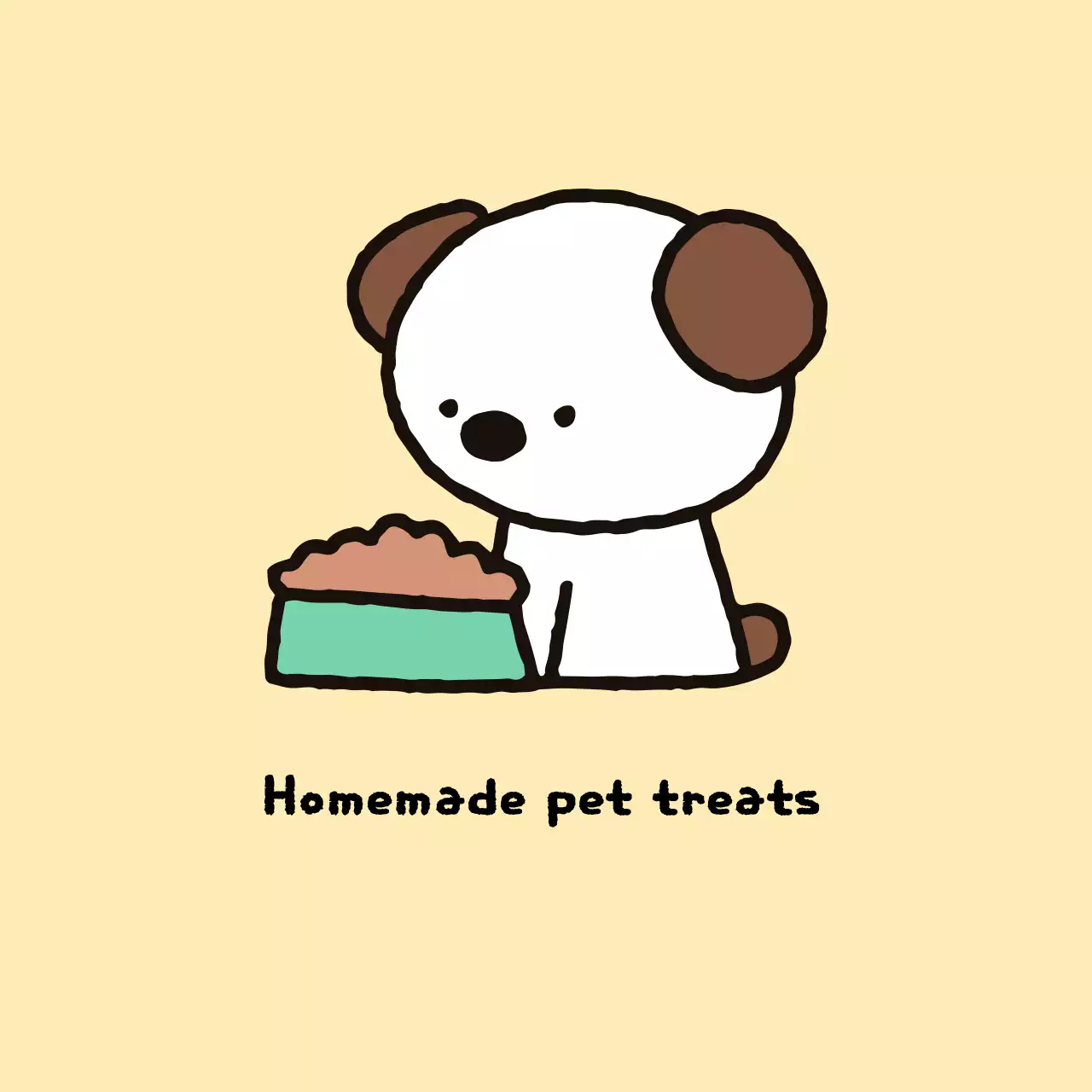Beige Baby Pet Treat Promotion