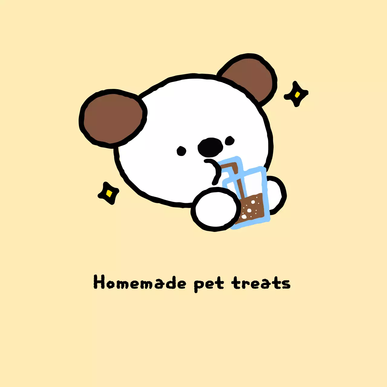 Beige Baby Pet Treat Promotion