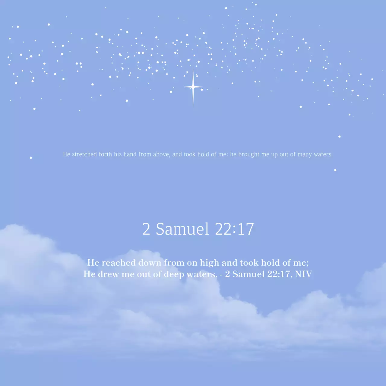 Sky Blue Simple Bible Verse Guide