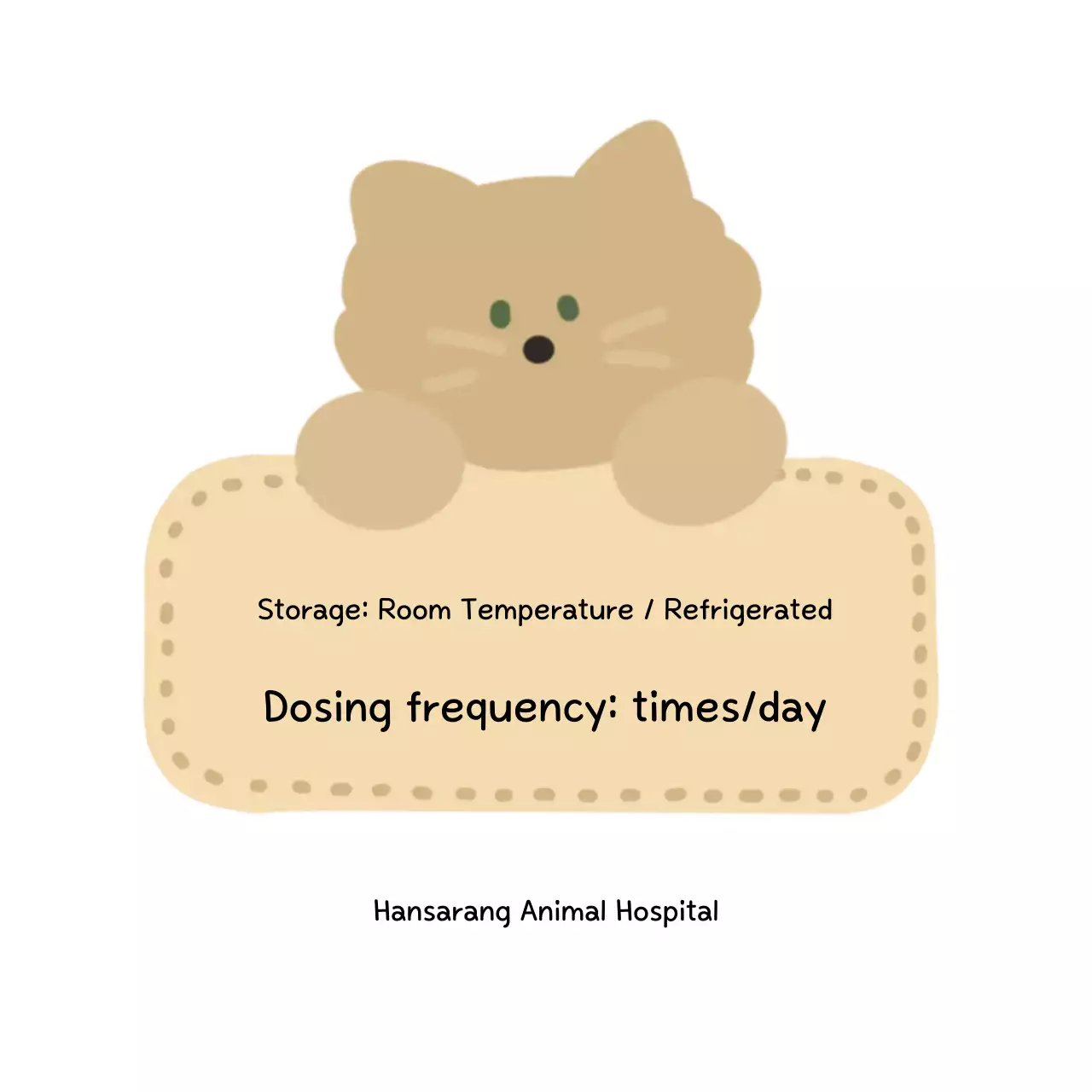 Cara menyimpan dokter hewan bayi berwarna krem