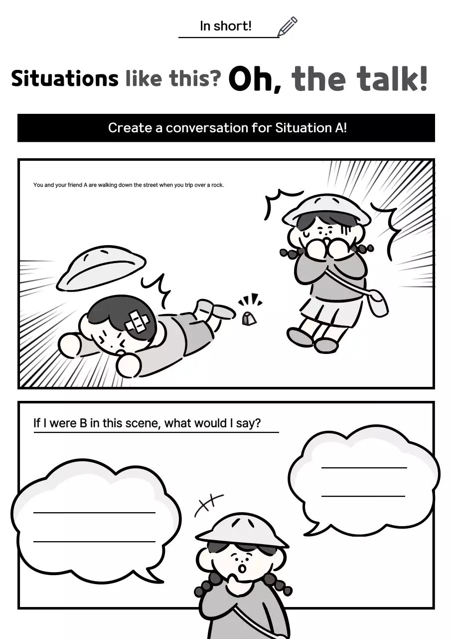 Tài liệu giáo dục hoạt hình đen trắng