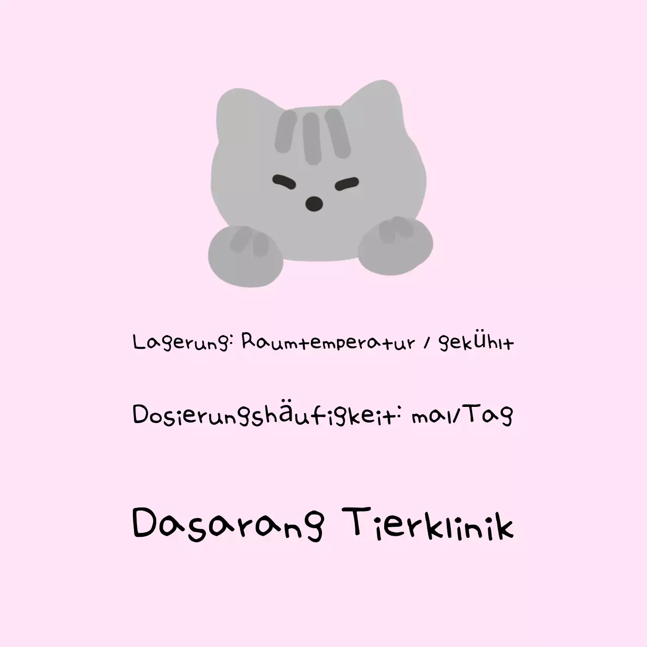 Pink Babys Aufbewahrungsanleitung