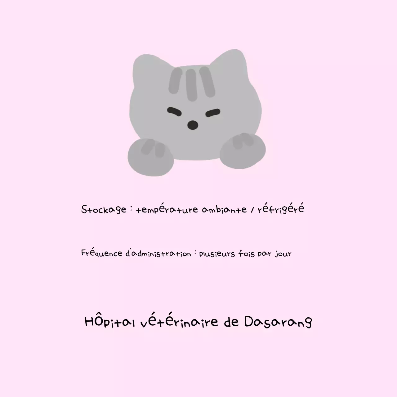 Guide de rangement pour bébé rose