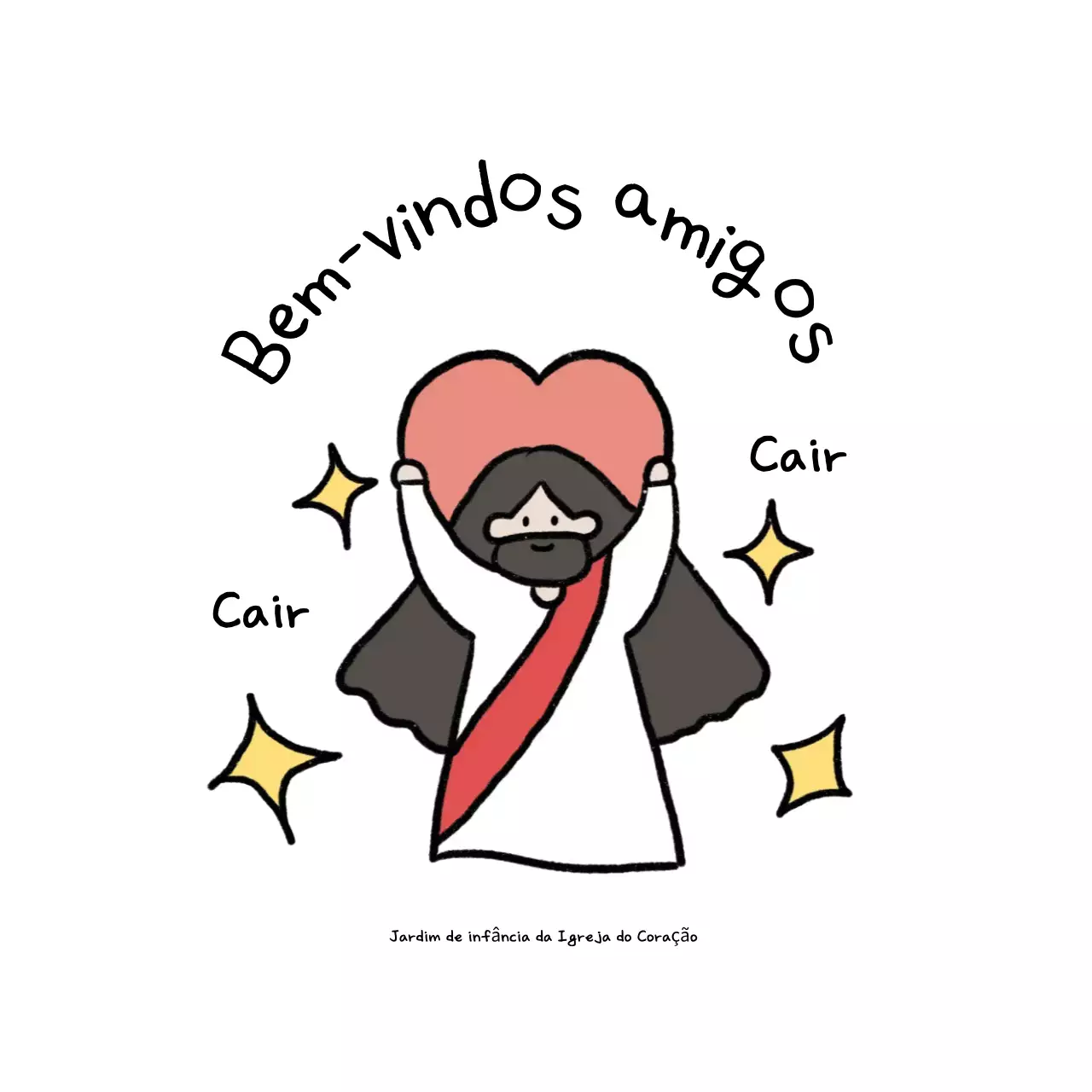 Bem-vindo à igreja do bebê branco
