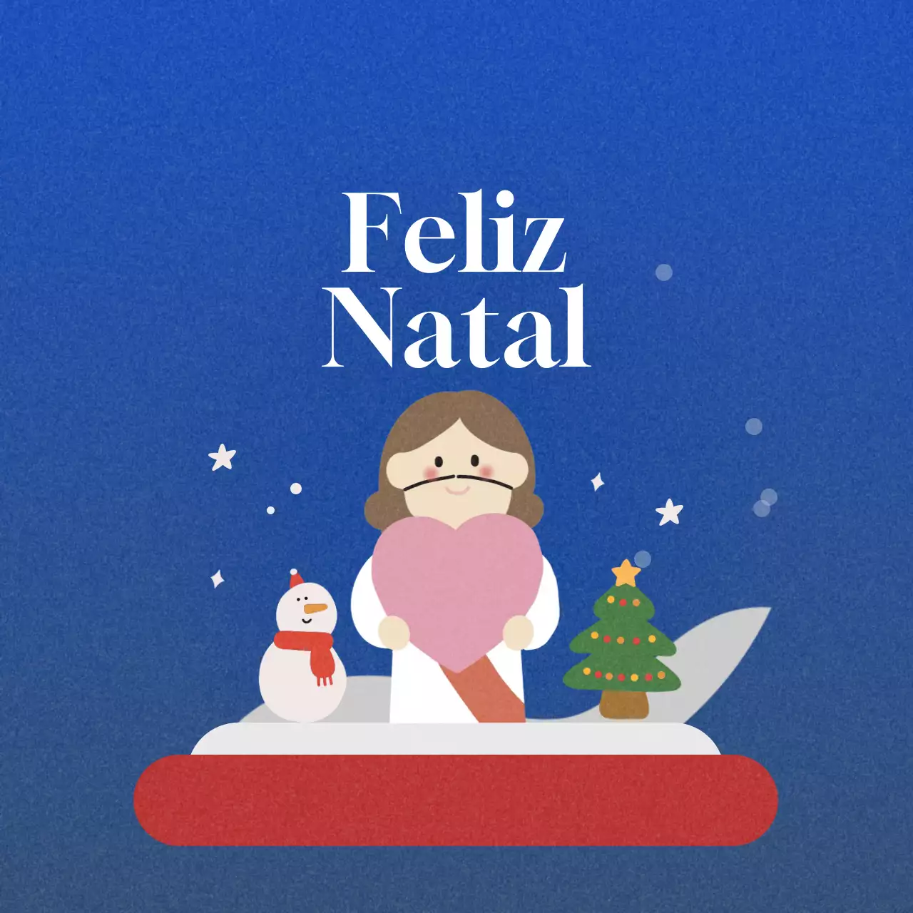 Cartão de Natal Blue Baby