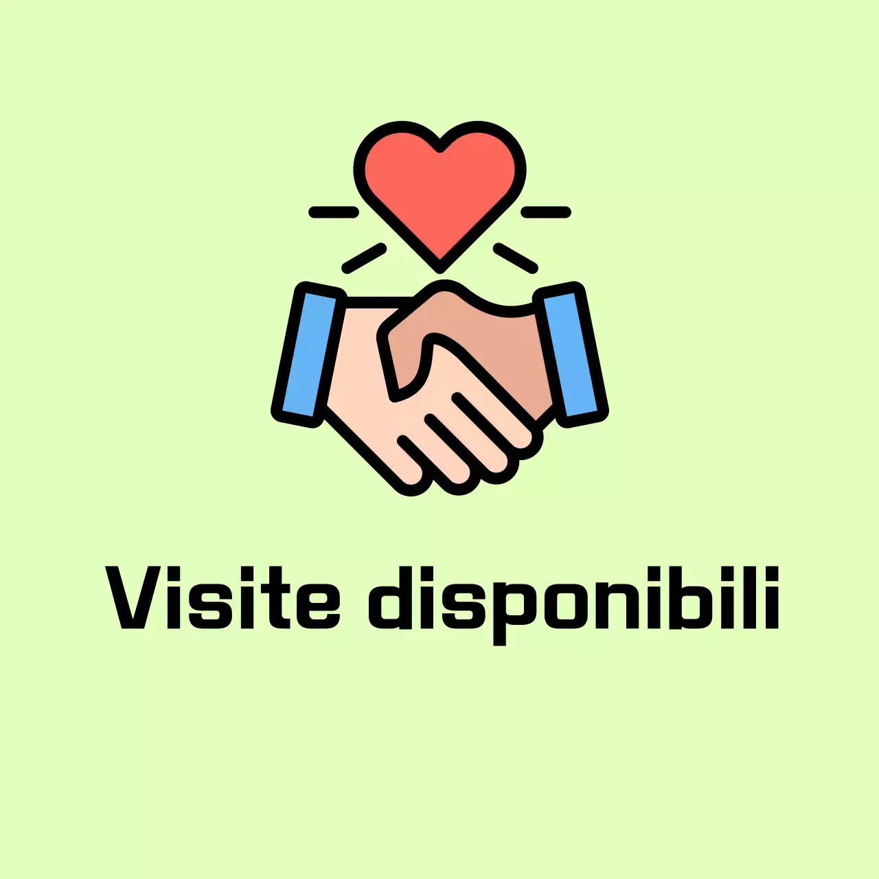 Avviso semplice verde