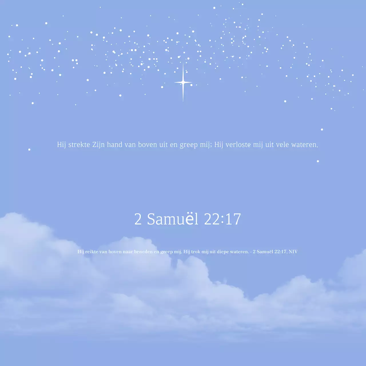 Hemelsblauwe eenvoudige Bijbelversgids