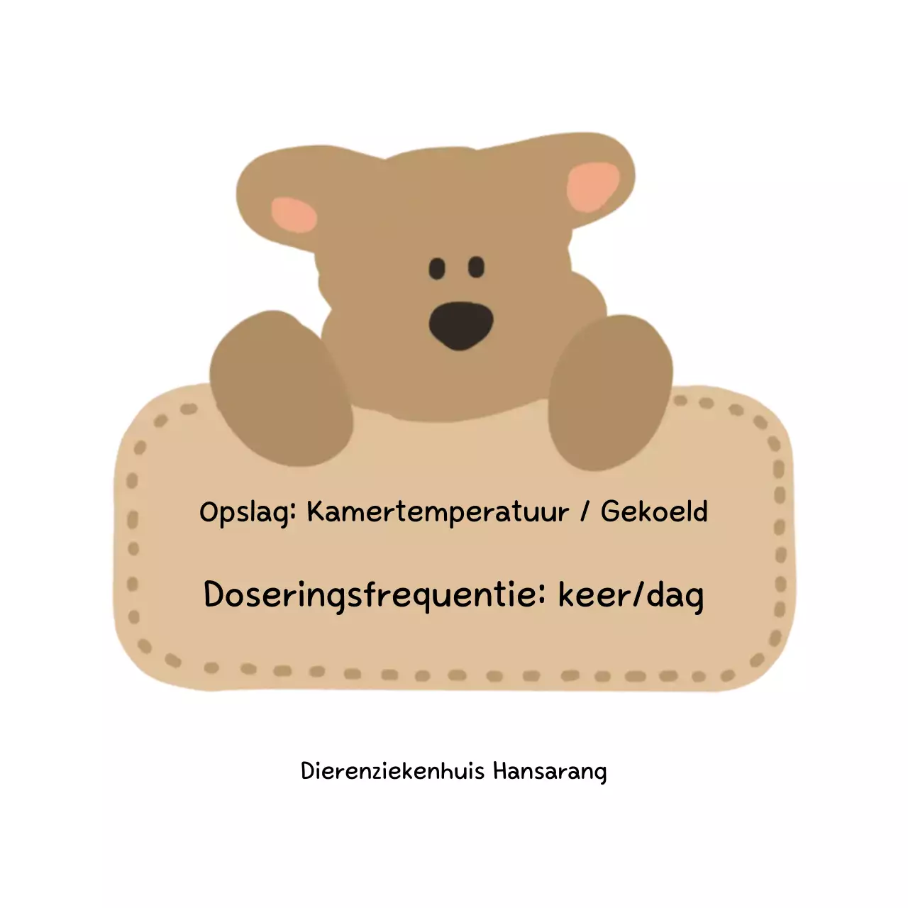 Hoe bewaar je een beige baby-dierenarts?